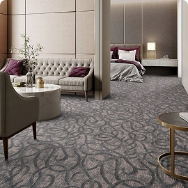 Patterned room carpet