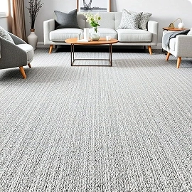 Grey living room carpet
