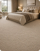 Beige bedroom carpet