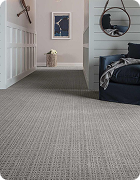 Grey hallway carpet