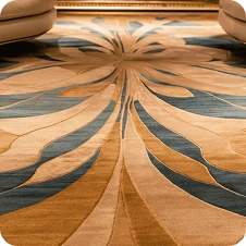 Elegant floral carpet