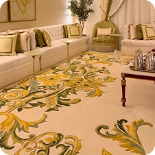 Golden luxury carpet